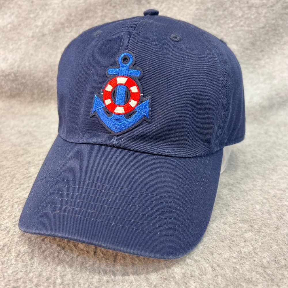 Anchor Life Ring Patch Mens Navy Newhattan Baseball Cap Adjustable Nautical OSFM